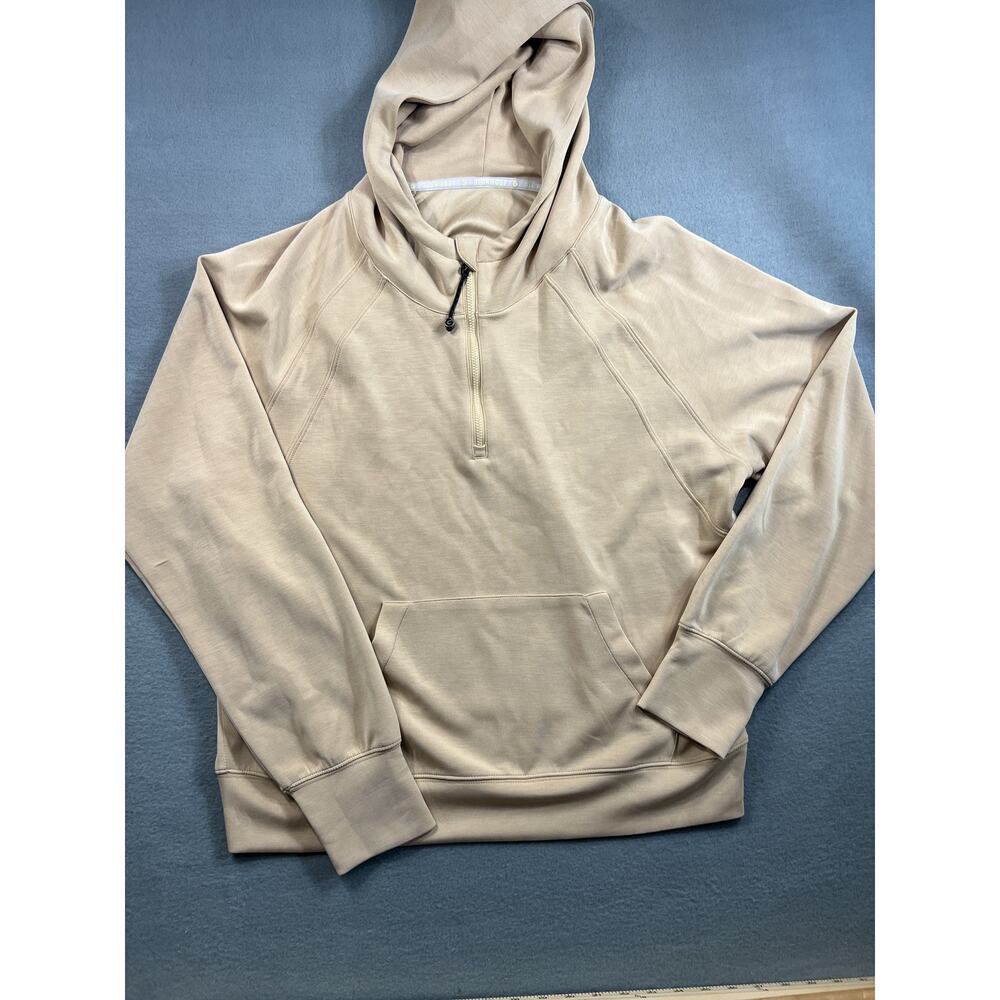 GLOWMODE Crossover Hoodie II Camel Tan Women's Size M Stretch Pullover Fleece